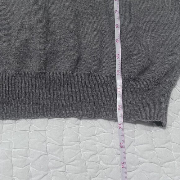 Dalmine Uomo Gray Sweater, 100% Wool Made in Italy, Turtleneck, Men's XXL (56) - Picture 8 of 8